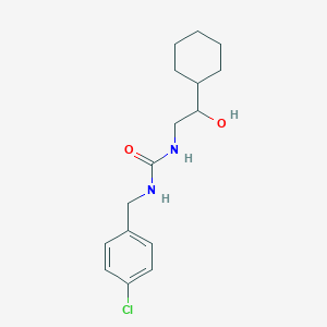 molecular formula C16H23ClN2O2 B2574453 1-(4-Chlorobenzyl)-3-(2-cyclohexyl-2-hydroxyethyl)urea CAS No. 1351585-02-8