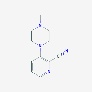 molecular formula C11H14N4 B2574455 3-(4-Methylpiperazin-1-yl)picolinonitrile CAS No. 1027763-37-6