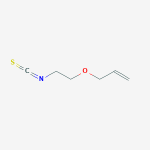 molecular formula C6H9NOS B2574471 3-(2-Isothiocyanatoethoxy)prop-1-ene CAS No. 1874289-02-7