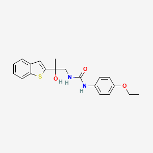 molecular formula C20H22N2O3S B2574493 1-(2-(Benzo[b]thiophen-2-yl)-2-hydroxypropyl)-3-(4-ethoxyphenyl)urea CAS No. 2034356-18-6