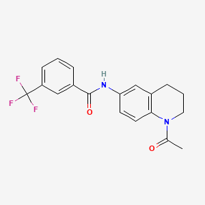 N-(1-acetyl-1,2,3,4-tetrahydroquinolin-6-yl)-3-(trifluoromethyl)benzamide