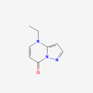 molecular formula C8H9N3O B2574525 4-Ethylpyrazolo[1,5-a]pyrimidin-7(4H)-one CAS No. 55197-18-7
