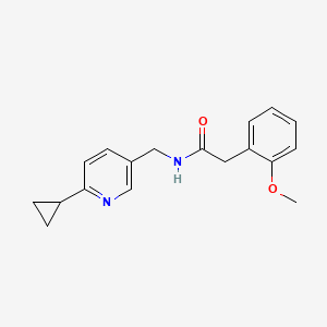 molecular formula C18H20N2O2 B2574526 N-[(6-cyclopropylpyridin-3-yl)methyl]-2-(2-methoxyphenyl)acetamide CAS No. 2097903-22-3