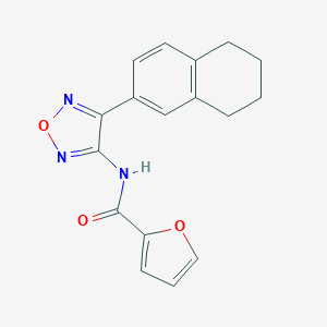 molecular formula C17H15N3O3 B257454 N-[4-(5,6,7,8-tetrahydronaphthalen-2-yl)-1,2,5-oxadiazol-3-yl]furan-2-carboxamide 