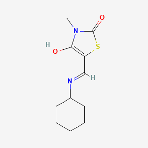 5-[(Z)-(cyclohexylamino)methylidene]-3-methyl-1,3-thiazolane-2,4-dione