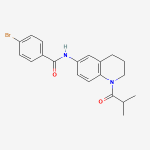 4-bromo-N-(1-isobutyryl-1,2,3,4-tetrahydroquinolin-6-yl)benzamide