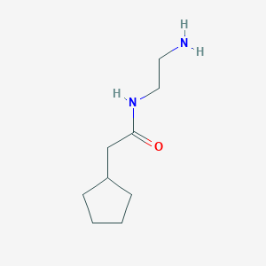 molecular formula C9H18N2O B2574550 N-(2-氨基乙基)-2-环戊基乙酰胺 CAS No. 953720-71-3