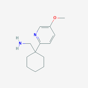 molecular formula C13H20N2O B2574559 1-(5-Methoxy-2-pyridinyl)cyclohexanemethanamine CAS No. 204067-12-9