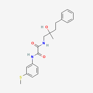 molecular formula C20H24N2O3S B2574560 N1-(2-hydroxy-2-methyl-4-phenylbutyl)-N2-(3-(methylthio)phenyl)oxalamide CAS No. 1286710-70-0