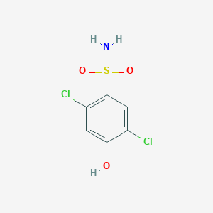 molecular formula C6H5Cl2NO3S B2574561 2,5-Dichloro-4-hydroxybenzenesulfonamide CAS No. 71292-92-7