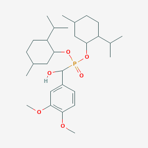 Bis[(5-methyl-2-propan-2-ylcyclohexyl)oxy]phosphoryl-(3,4-dimethoxyphenyl)methanol