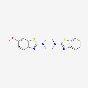 2-[4-(1,3-Benzothiazol-2-yl)piperazin-1-yl]-6-methoxy-1,3-benzothiazole