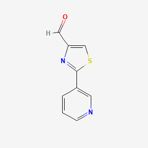 molecular formula C9H6N2OS B2574576 2-(Pyridin-3-Yl)-1,3-Thiazole-4-Carbaldehyde CAS No. 184679-13-8