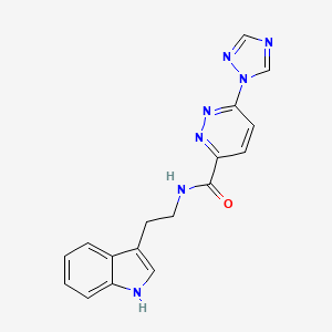 N-(2-(1H-indol-3-yl)ethyl)-6-(1H-1,2,4-triazol-1-yl)pyridazine-3-carboxamide
