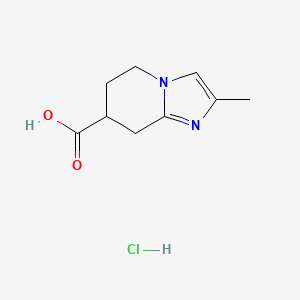 2-methyl-5H,6H,7H,8H-imidazo[1,2-a]pyridine-7-carboxylic acid hydrochloride