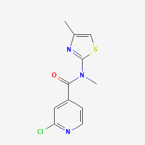 2-chloro-N-methyl-N-(4-methyl-1,3-thiazol-2-yl)pyridine-4-carboxamide