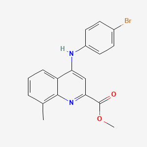 N-(3,4-dimethylbenzyl)-2-(5-quinolin-6-yl-1,3,4-oxadiazol-2-yl)acetamide
