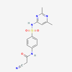 2-cyano-N-{4-[(2,6-dimethylpyrimidin-4-yl)sulfamoyl]phenyl}acetamide