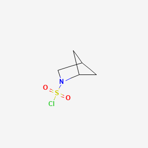 molecular formula C5H8ClNO2S B2574614 2-Azabicyclo[2.1.1]hexane-2-sulfonyl chloride CAS No. 2225142-06-1