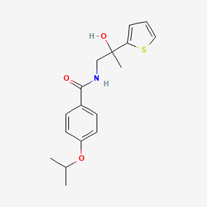 N-(2-hydroxy-2-(thiophen-2-yl)propyl)-4-isopropoxybenzamide
