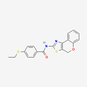 molecular formula C19H16N2O2S2 B2574624 N-(4H-chromeno[4,3-d]thiazol-2-yl)-4-(ethylthio)benzamide CAS No. 898405-88-4