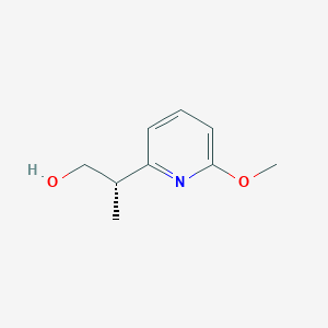 molecular formula C9H13NO2 B2574626 (2S)-2-(6-methoxypyridin-2-yl)propan-1-ol CAS No. 2248209-99-4