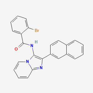 2-bromo-N-(2-(naphthalen-2-yl)imidazo[1,2-a]pyridin-3-yl)benzamide