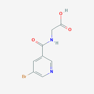 molecular formula C8H7BrN2O3 B2574656 [(5-Bromo-pyridine-3-carbonyl)-amino]-acetic acid CAS No. 626210-64-8