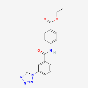Ethyl 4-[[3-(tetrazol-1-yl)benzoyl]amino]benzoate