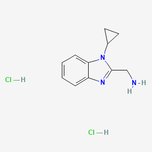 (1-Cyclopropyl-1H-benzo[d]imidazol-2-yl)methanamine dihydrochloride