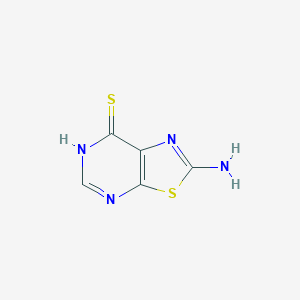 molecular formula C5H4N4S2 B2574681 2-Amino-6H-[1,3]thiazolo[5,4-d]pyrimidine-7-thione CAS No. 2375261-14-4