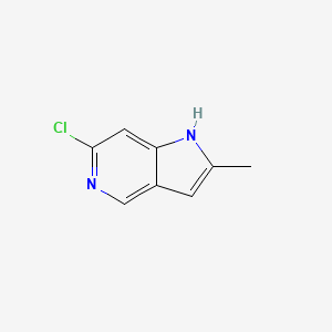 molecular formula C8H7ClN2 B2574698 6-Chloro-2-methyl-1H-pyrrolo[3,2-c]pyridine CAS No. 1956327-20-0