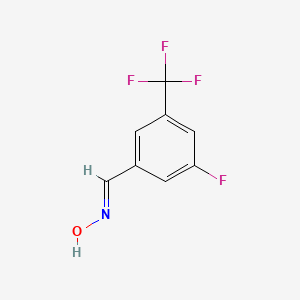 molecular formula C8H5F4NO B2574711 (NE)-N-[[3-氟-5-(三氟甲基)苯基]亚甲基]羟胺 CAS No. 928064-01-1