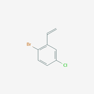 molecular formula C8H6BrCl B2574714 1-Bromo-4-chloro-2-vinylbenzene CAS No. 1342212-97-8