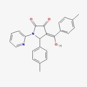 3-hydroxy-4-(4-methylbenzoyl)-1-(pyridin-2-yl)-5-(p-tolyl)-1H-pyrrol-2(5H)-one