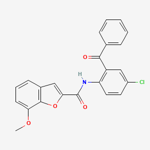N-(2-benzoyl-4-chlorophenyl)-7-methoxybenzofuran-2-carboxamide