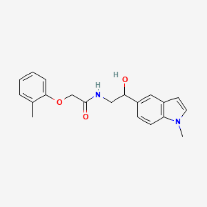 molecular formula C20H22N2O3 B2574746 N-(2-hydroxy-2-(1-methyl-1H-indol-5-yl)ethyl)-2-(o-tolyloxy)acetamide CAS No. 2034595-15-6
