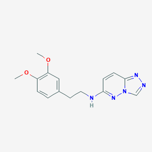 molecular formula C15H17N5O2 B257475 N-[2-(3,4-dimethoxyphenyl)ethyl][1,2,4]triazolo[4,3-b]pyridazin-6-amine 