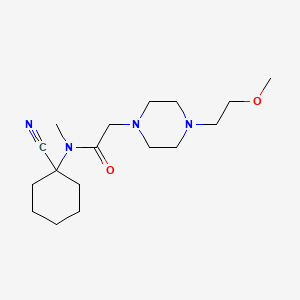 N-(1-cyanocyclohexyl)-2-[4-(2-methoxyethyl)piperazin-1-yl]-N-methylacetamide