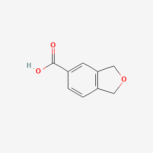 molecular formula C9H8O3 B2574779 1,3-Dihydro-2-benzofuran-5-carboxylic acid CAS No. 933694-57-6