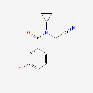 N-(cyanomethyl)-N-cyclopropyl-3-fluoro-4-methylbenzamide