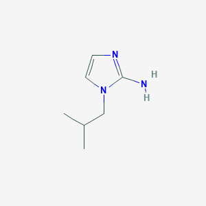 molecular formula C7H13N3 B2574806 1-(2-methylpropyl)-1H-imidazol-2-amine CAS No. 1184017-89-7; 1416348-83-8