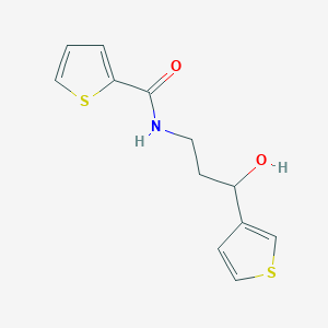 N-(3-hydroxy-3-(thiophen-3-yl)propyl)thiophene-2-carboxamide