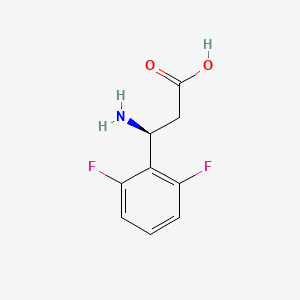 molecular formula C9H9F2NO2 B2574811 (3S)-3-amino-3-(2,6-difluorophenyl)propanoic acid CAS No. 1270156-95-0