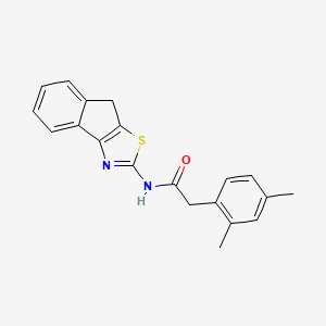 molecular formula C20H18N2OS B2574815 2-(2,4-dimethylphenyl)-N-(8H-indeno[1,2-d]thiazol-2-yl)acetamide CAS No. 922823-26-5