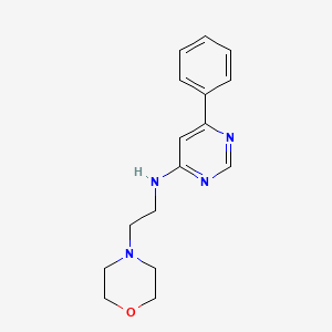molecular formula C16H20N4O B2574822 (2-Morpholin-4-ylethyl)(6-phenylpyrimidin-4-yl)amine CAS No. 914217-63-3