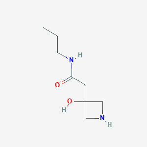 molecular formula C8H16N2O2 B2574832 2-(3-hydroxyazetidin-3-yl)-N-propylacetamide CAS No. 1784463-22-4