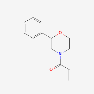 molecular formula C13H15NO2 B2574834 1-(2-Phenylmorpholin-4-yl)prop-2-en-1-one CAS No. 97842-80-3