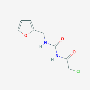 molecular formula C8H9ClN2O3 B2574844 3-(2-氯乙酰基)-1-(呋喃-2-基甲基)脲 CAS No. 733015-01-5