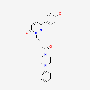 6-(4-methoxyphenyl)-2-(4-oxo-4-(4-phenylpiperazin-1-yl)butyl)pyridazin-3(2H)-one